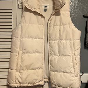 Cream Puffer Vest